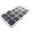 1000pc Mix M1.6 M2 M2.5 M3 M3.5 M4 M5 M6 M8 Black 304 A2-70 Stainless Steel GB97 Flat Washer Plain Gasket Set Assortment Kit Box - Image 5