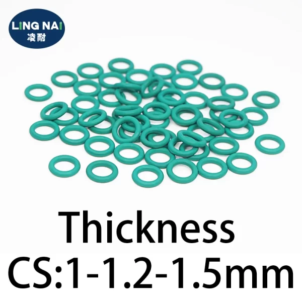 O-ring thickness 1/1.2/1.5mm CS fluororubber FKM sealing temperature resistant gasket rubber ring complete in specifications - Image 6
