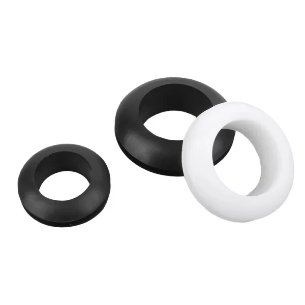 Grommet 3~80mm Black/White PVC Rubber Double Sided Protective Coil Seal Gasket Out Hole Wire O-ring for Protects Wire Cable Hole - Image 4
