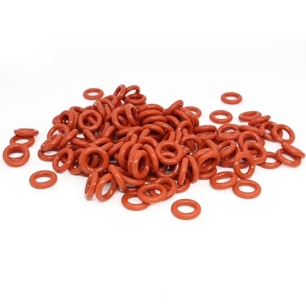 CS1.8mm Red VMQ Cross section silicone rubber thickness washer O-ring small batch wholesale silicon ring rubber ring - Image 2