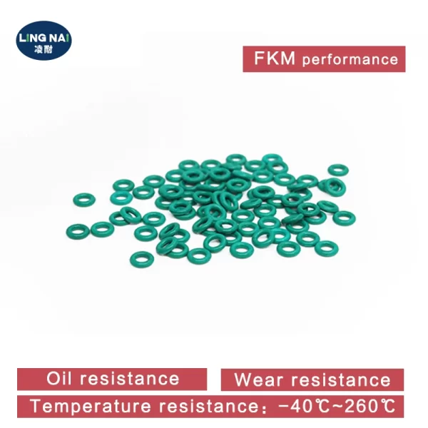 10PC/lot Rubber Ring Green FKM O ring Seal CS1mm Thickness OD3/4/5/6/7/7.5/8/9/10/11/12/13mm Rubber O-Rings Gasket RingsWasher.- - Image 4