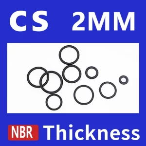 Thickness CS2mm Black NBR Nitrile Rubber O-rings Seals Gasket Washer temperature resistant wear-resistant oring