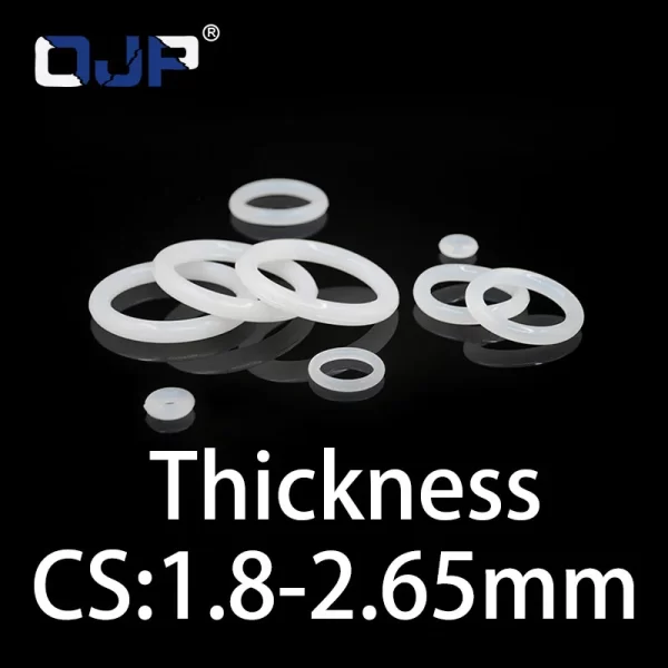 O-ring thickness 1.8/2.65mm CS silicone VMQ sealing temperature resistant gasket rubber ring complete in specifications - Image 5