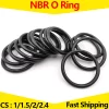 High oil resistance Nitrile O-Ring,NBR Rubber Seal O Ring,Thickness 1mm,1.5mm,2mm,2.4mm,OD 4mm-30mm,Pack of 100pcs