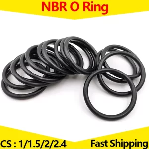 High oil resistance Nitrile O-Ring,NBR Rubber Seal O Ring,Thickness 1mm,1.5mm,2mm,2.4mm,OD 4mm-30mm,Pack of 100pcs