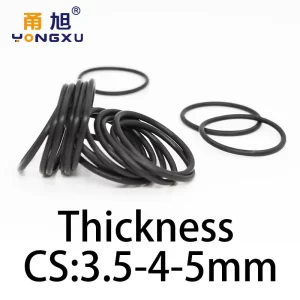 O-ring thickness 3.5/4/5mm CS fluororubber FKM sealing temperature resistant gasket rubber ring complete in specifications