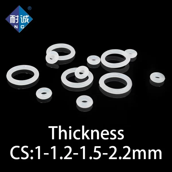O-ring CS 1/1.2/1.5/2.2mm silicone VMQ sealing ring high temperature resistant gasket waterproof and elastic in specifications - Image 2