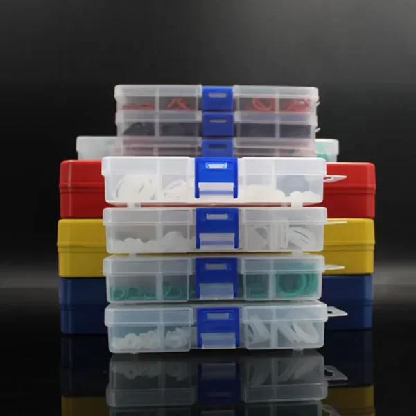 O Rings Rubber Silicone O Ring Seal NBR VMQ FKM Sealing O-rings Nitrile Washer Rubber oring set Assortment Kit Set Box Ring-.- - Image 5