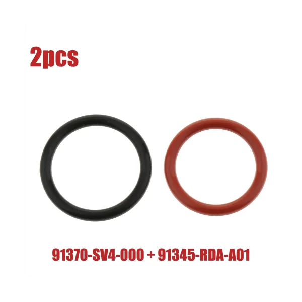 For ACURA HONDA Power Steering Pump Rubber Inlet & Outlet O-Ring Seals 2 Pcs KIT 91345-RDA-A01+91370-SV4-000 - Image 3