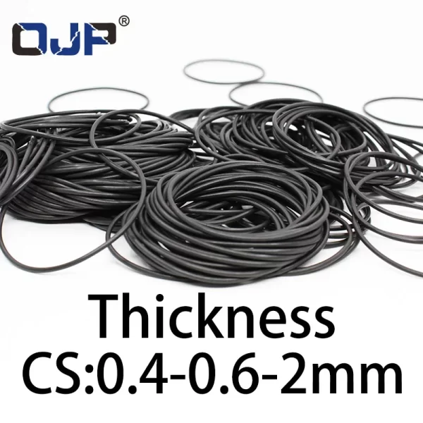 O-ring thickness 0.4/0.6/2mm CS NBR Nitrile sealing temperature resistant gasket rubber ring complete in specifications - Image 5