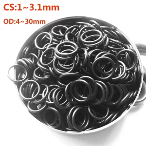 NBR Rubber Ring Thickness 1 1.5 2 2.5 3mm Rubber Ring NBR Sealing O-Ring Nitrile Butadiene Rubber Spacer Oil Resistance O Ring