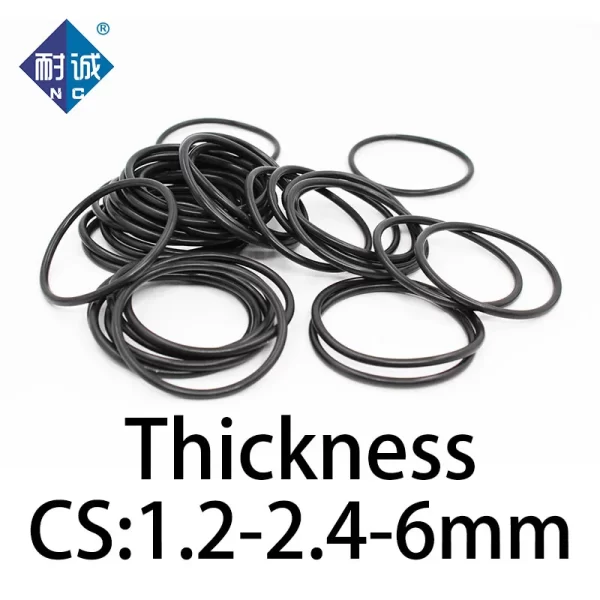 O-ring thickness 1.2/2.4/6mm CS NBR Nitrile sealing temperature resistant gasket rubber ring complete in specifications - Image 5
