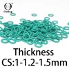 O-ring thickness 1/1.2/1.5mm CS fluororubber FKM sealing temperature resistant gasket rubber ring complete in specifications.-. - Image 6