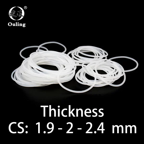 O-ring thickness 1.9/2/2.4mm CS silicone VMQ sealing high temperature resistant gasket rubber ring complete in specifications - Image 6