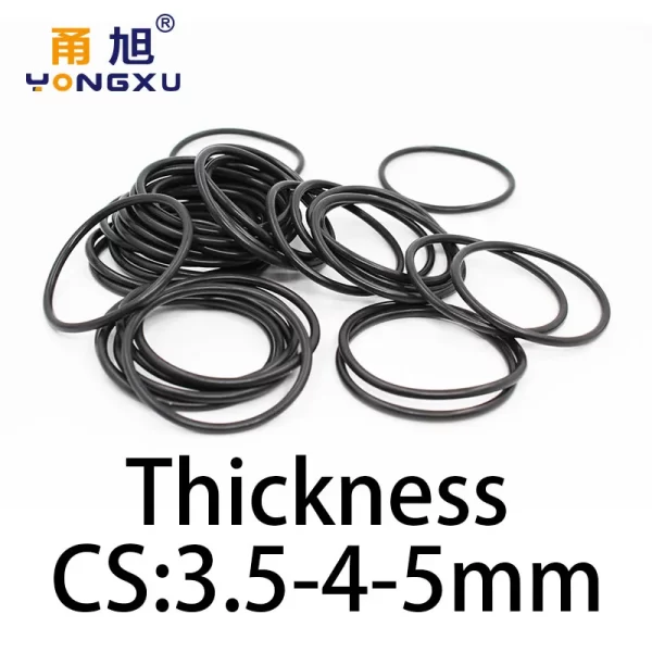 O-ring thickness 3.5/4/5mm CS fluororubber FKM sealing temperature resistant gasket rubber ring complete in specifications - Image 5