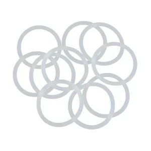 Pack of 10 Silicone O-Rings, 40/50mm ODWidth VMQ Seal Gasket for Compressor Valves Pipe Repair, White