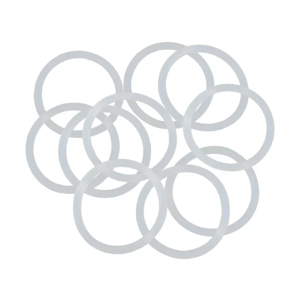 Pack of 10 Silicone O-Rings, 40/50mm ODWidth VMQ Seal Gasket for Compressor Valves Pipe Repair, White