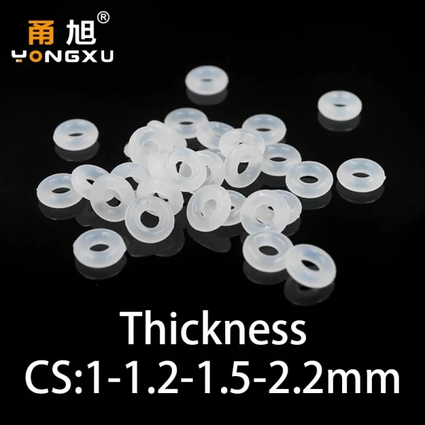 O-ring CS 1/1.2/1.5/2.2mm silicone VMQ sealing ring high temperature resistant gasket waterproof and elastic in specifications - Image 4
