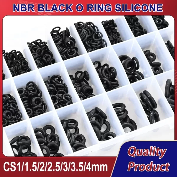 CS1-4 NBR Black O Ring Silicone Plumbing Rubber Gaskets Seal O-Rings High Temperature Oring Corrosion Oil Resist Sealing Washer - Image 3