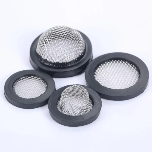 10Pcs 1/2" 3/4" O-Ring Seal Hose Gasket Rubber Washer with Net for Faucet Grommet Rubber Gasket Filter Washer Sink Strainer Tool