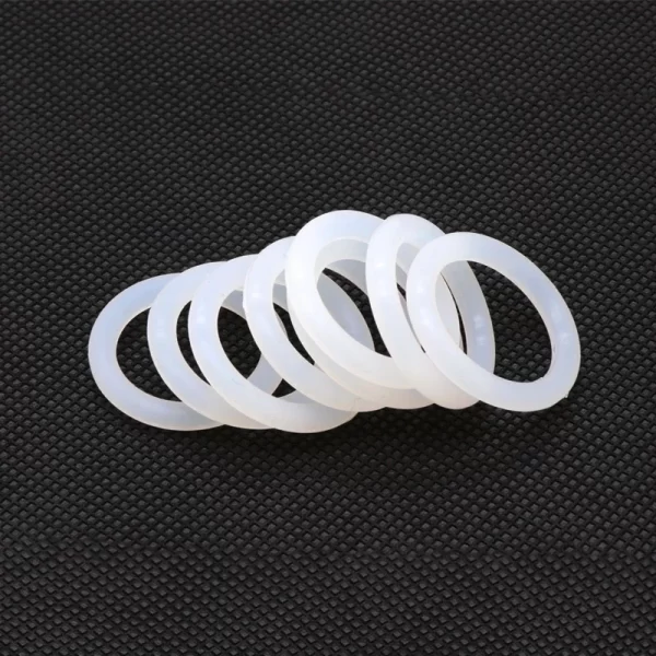 10Pcs White Food Grade Silicone O Ring Gasket CS 5mm OD 15 ~ 155mm Waterproof Washer Round O Shape VMQ O Rings Silicone Ring - Image 2