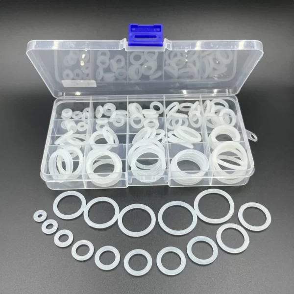White Silicone O Ring Gasket VMQ CS 1.5/2/2.4/3.1mm Food Grade Insulate Waterproof High Temp Wear-Resistant Seal O-Ring Ring VMQ