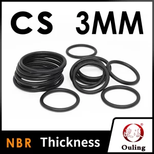 Thickness CS3mm Black NBR Nitrile Rubber O-rings Seals Gasket Washer temperature resistant wear-resistant oring
