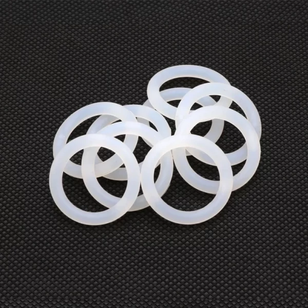 10Pcs White Food Grade Silicone O Ring Gasket CS 5mm OD 15 ~ 155mm Waterproof Washer Round O Shape VMQ O Rings Silicone Ring - Image 3