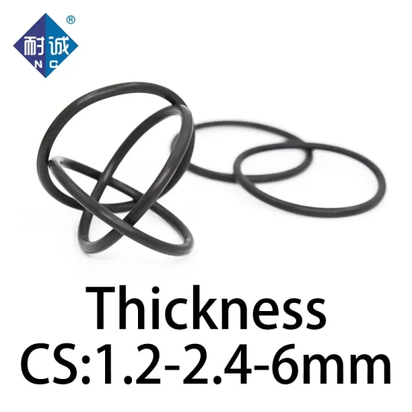 O-ring thickness 1.2/2.4/6mm CS NBR Nitrile sealing temperature resistant gasket rubber ring complete in specifications - Image 3