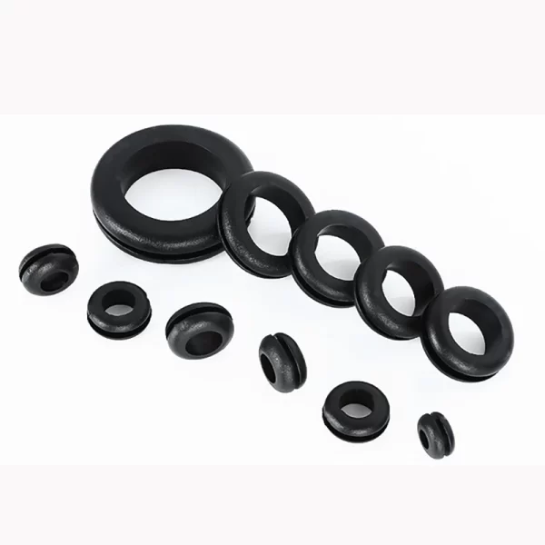 Rubber Environmental Protection Two-sided Protective Coil O-ring Snap on Loop Wire Sheath Grommet Smart Cover Pad With Card Slot