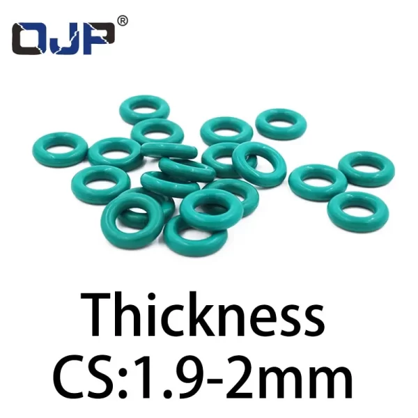 O-ring thickness 1.9/2mm CS fluororubber FKM sealing temperature resistant gasket rubber ring complete in specifications.-.