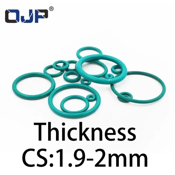 O-ring thickness 1.9/2mm CS fluororubber FKM sealing temperature resistant gasket rubber ring complete in specifications.-. - Image 6