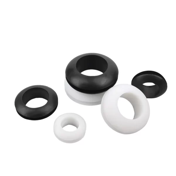 Grommet 3~80mm Black/White PVC Rubber Double Sided Protective Coil Seal Gasket Out Hole Wire O-ring for Protects Wire Cable Hole - Image 5