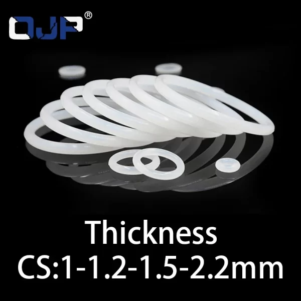 O-ring CS 1/1.2/1.5/2.2mm silicone VMQ sealing ring high temperature resistant gasket waterproof and elastic in specifications - Image 2