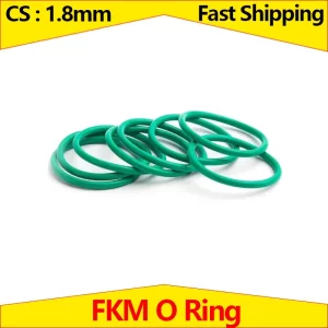 CS 1.8mm FKM O Ring,Fluorine Rubber O-Ring Gasket, Mechanical Seal Washer,Sealing Ring ID 1.6mm - 30mm, 50 pieces in a pack