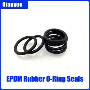 EPDM Rubber O-Ring Seals 6mm Wire Diameter x 50-400mm OD, High Resistance to Oil/Acid/Ozone, for Industrial Plumbing/Automotive