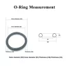 50pcs VMQ O Ring Thickness CS 2/3/3.5/4mm White Rubber Seal Rings OD 5-100mm Heat-Resistant Food Grade Silicone O-Ring - Image 2