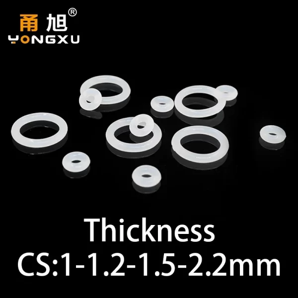 O-ring CS 1/1.2/1.5/2.2mm silicone VMQ sealing ring high temperature resistant gasket waterproof and elastic in specifications - Image 2