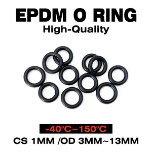 20pcs CS 1mm OD 3mm~13mm EPDM O-Ring Seals High Temp/Chemical/Water Resistant Use in Automotive/Plumbing/Industrial Very Durable