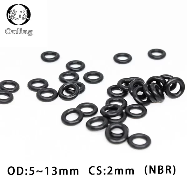 Rubber Ring CS1.2/2/4mm thickness Black NBR Sealing O-Ring Rubber O-ring gasket ORing Seal Gaskets Rings Soft cushioning pad - Image 2