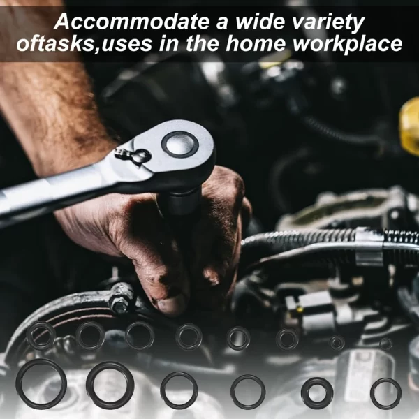 200Pcs High Pressure O-Rings Repair Kit Boxed Sealing Elastic Band O Rubber Rings Set Waterproof Gaskets Seal Combo Set - Image 3