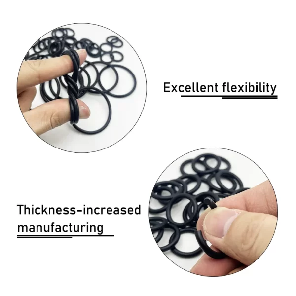 100/50pcs O Ring Seal Washer Round Shape NBR Black Rubber Oring CS 1 1.5 2 3 4mm Oil Resistant Car Plumbing Gasket Sealing Rings - Image 5