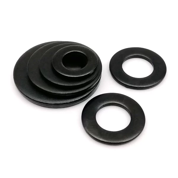1000pc Mix M1.6 M2 M2.5 M3 M3.5 M4 M5 M6 M8 Black 304 A2-70 Stainless Steel GB97 Flat Washer Plain Gasket Set Assortment Kit Box - Image 3