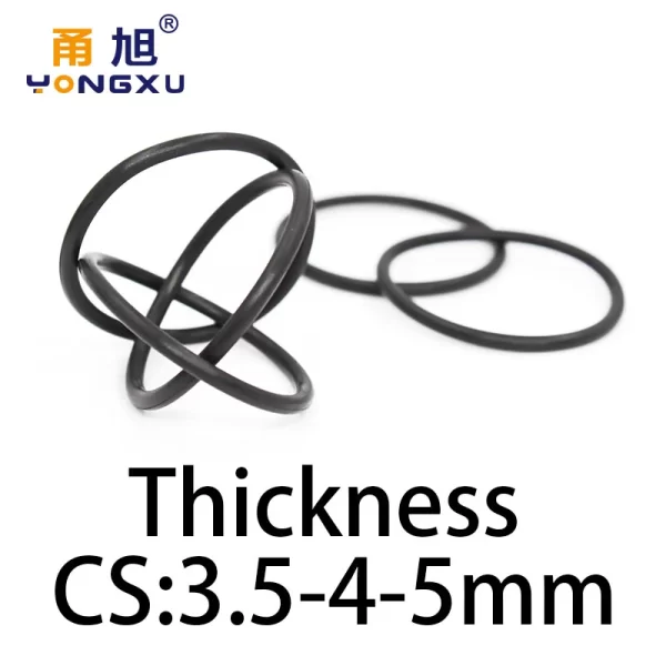 O-ring thickness 3.5/4/5mm CS fluororubber FKM sealing temperature resistant gasket rubber ring complete in specifications - Image 3