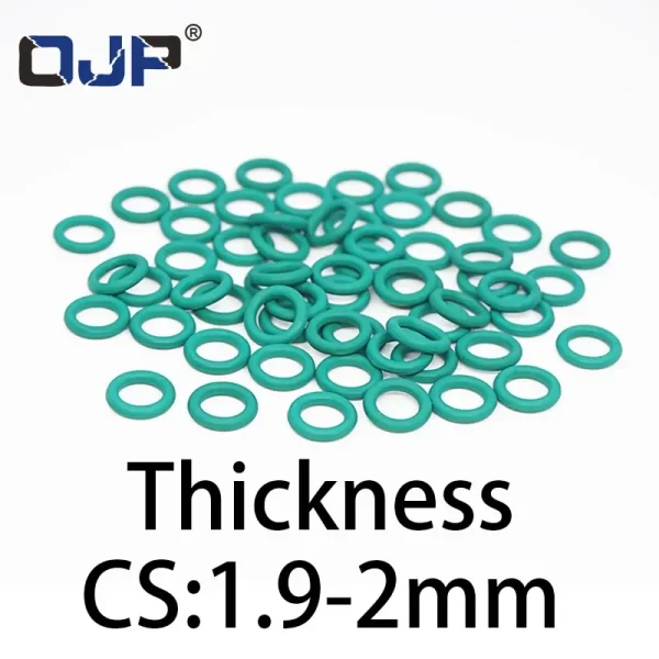 O-ring thickness 1.9/2mm CS fluororubber FKM sealing temperature resistant gasket rubber ring complete in specifications.-. - Image 4