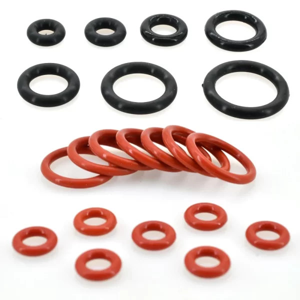 NBR Black O Ring Silicone Seal Rings Gasket VMQ Red Oring Kit Rubber Plumbing Gasket Oil Resistant High Temperature OringsWasher - Image 4