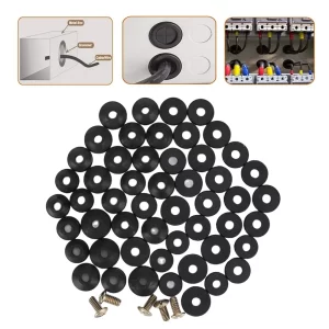 58 Pcs Rubber Faucet Washers with Brass Screws Faucet Washers Replacement Kit Flat and Beveled O-ring for Repairing Faucet Leak