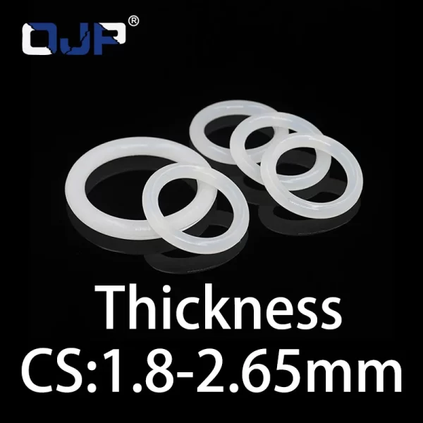 O-ring thickness 1.8/2.65mm CS silicone VMQ sealing temperature resistant gasket rubber ring complete in specifications - Image 4