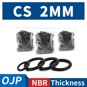 Thickness CS2mm Black NBR Nitrile Rubber O-rings Seals Gasket Washer temperature resistant wear-resistant oring