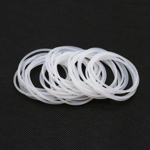 10pcs Thickness 2/3/4mm White Rubber Seal Ring OD 5-150mm Heat Resistant Food Grade Silicone O-Ring Gasket - Image 3